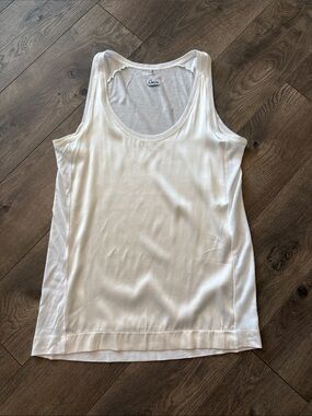 Classic White Scoop-Neck Tank Top by Gaia